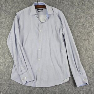 Bugatchi‎ Mens Shaped Fit Long Sleeve Button Down Shirt Classic Blue NBS851L2